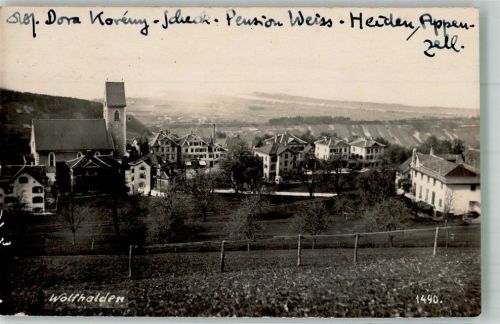 9427 Wolfhalden 1924 Foto AK Kirche