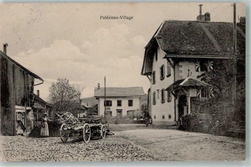 1607 Palézieux 1914 Foto AK Dorfansicht Straße