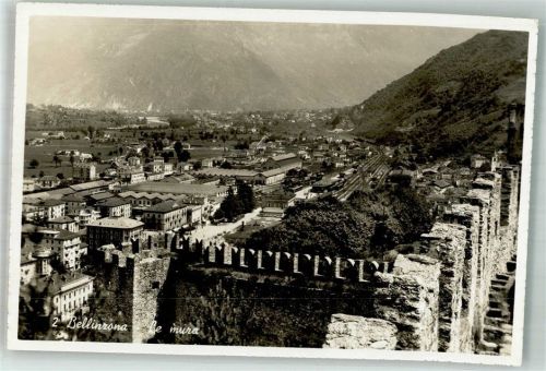 6500 Bellinzona Foto AK Bahnhof