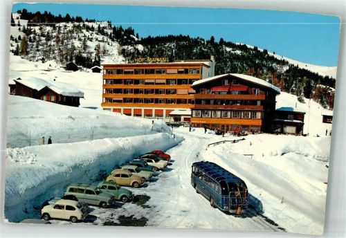 7050 Arosa 1976 Winter Omnibus Auto Hotel Hof Meran