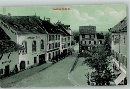 4143 Dornach Foto AK Hotel Ochsen Gasthaus Walser Dornachbrugg
