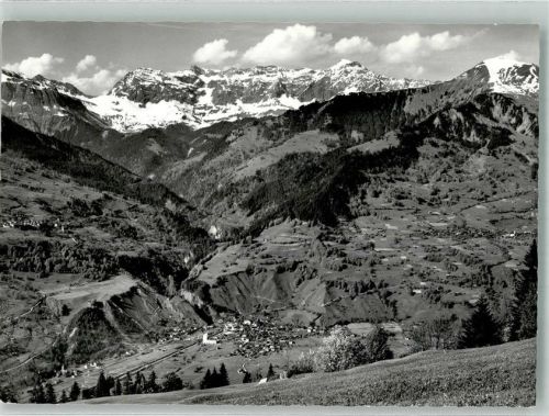 7212 Seewis Dorf Foto AK Grüsch Fanas Schesaplana Sassaauna