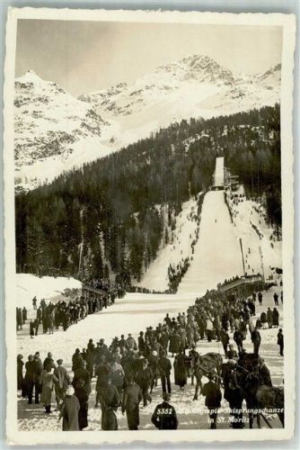 7500 St. Moritz 1935 Winter Olympia Skisprungschanze