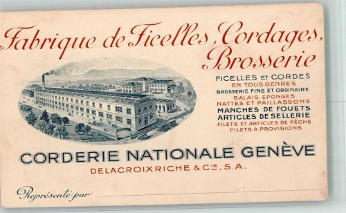 1200 Genève Genf Gebrauchsspuren Fabrik de Ficelles Leim löst sich Besuchsanzeige
