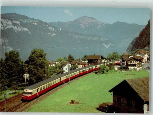6452 Sisikon Foto AK Eisenbahn TEE Gottardo
