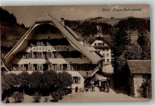 6182 Escholzmatt 1922 Foto AK Hotel Löwen