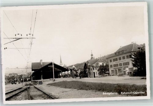 Schüpfheim Bahnhof Gasthaus Bahnhof Schweiz Foto AK