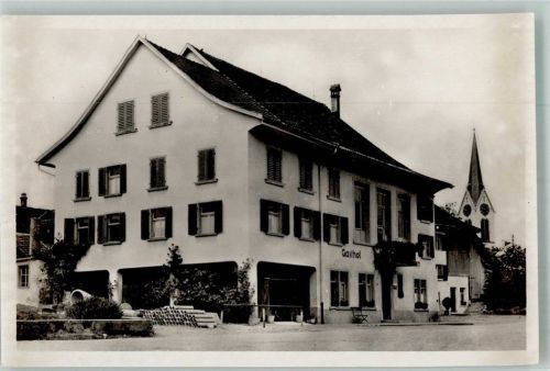 8608 Bubikon Foto AK Gasthaus Löwen