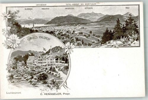6314 Unterägeri Foto AK Ägerital Kurhaus Waldheim