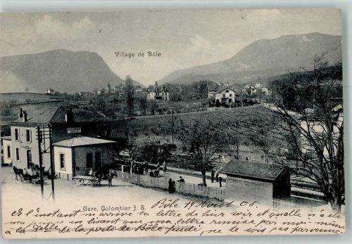 Colombier NE Bahnhof Bahnhof Schweiz 1905 Gebrauchsspuren