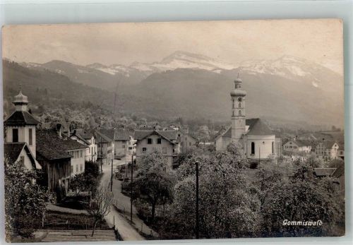 8737 Gommiswald Foto AK Feldpost Feld-Batterie 61 Kirche