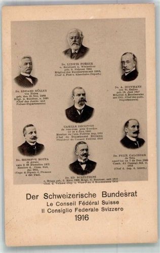 3000 Bern Berne Foto AK Der Schweizerische bundesrat 1916 Portrait