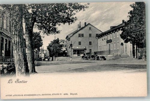 1347 Le Sentier Foto AK Geschäft Bazar