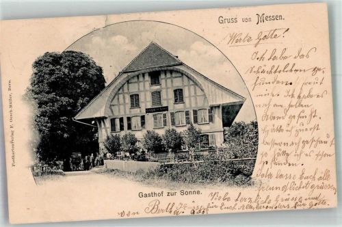 3254 Messen Eichholz b. Messen 1903 Foto AK Gasthaus zur Sonne