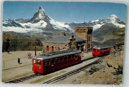 3920 Zermatt 1965 - Bahnhof Gornergrat Zahnradbahn Matterhorn