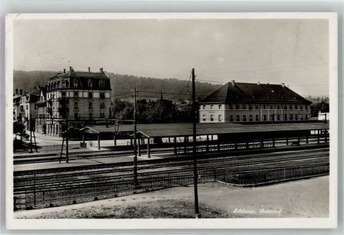 Schlieren Bahnhof Bahnhof Schweiz 1931 Foto AK