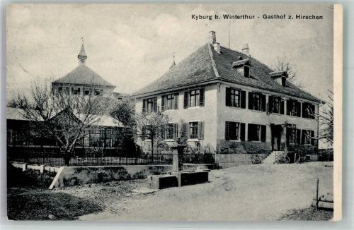 8314 Kyburg 1916 Foto AK Gasthaus zum Hirschen
