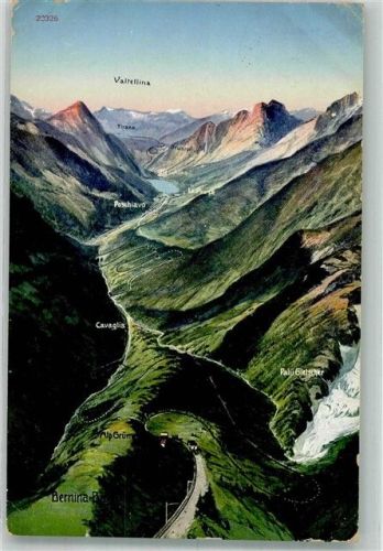 7500 St. Moritz 1912 Gebrauchsspuren Bergbahn Bernina Bahn