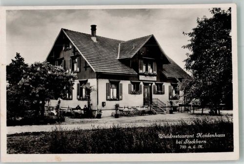 8266 Steckborn 1935 Foto AK Gasthaus Haidenhaus