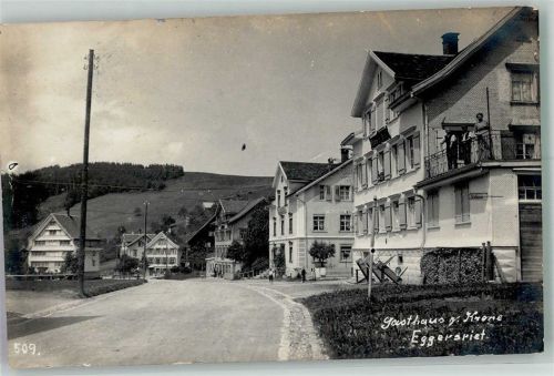 9034 Eggersriet 1916 Foto AK Gasthaus zur Krone