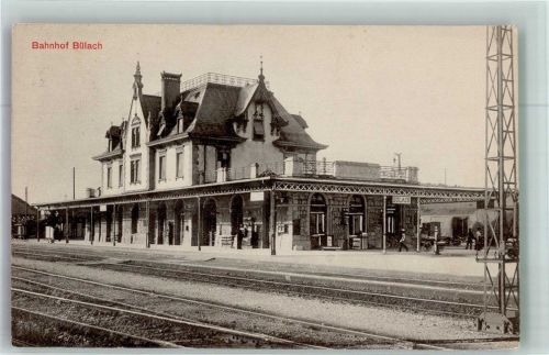 Bülach Bahnhof Bahnhof Schweiz 1923 Foto AK
