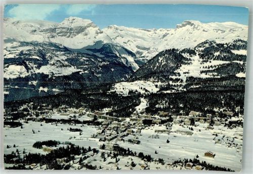 3963 Crans-sur-Sierre 1974 Winter Fliegeraufnahme