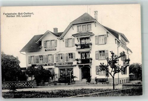 6260 Reiden 1911 Foto AK Pension Ferienheim Gut-Oetterli