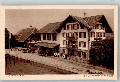 3322 Urtenen-Schönbühl 1919 Foto AK Bären Gasthaus