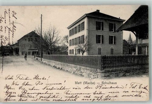 2500 Mett Mache 1905 Foto AK Schulhaus