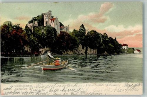 6045 Meggen Foto AK Schloss Habsburg Vierwaldstätter See
