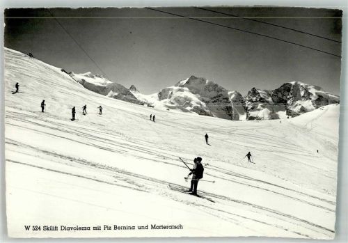 Bernina 1969 Winter Skilift Diavolezza