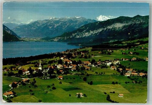 3703 Aeschi b. Spiez 1968 Foto AK Fliegeraufnahme