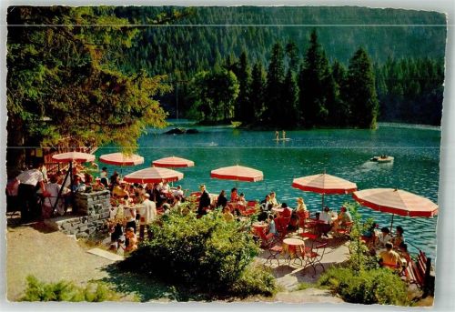 Flims Foto AK Gasthaus am Caumasee