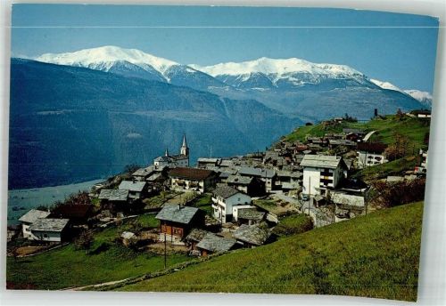 3938 Ausserberg 1975 Foto AK Lötschbergrampe