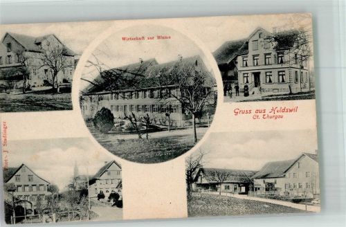 9216 Heldswil Foto AK Gasthaus zur Blume