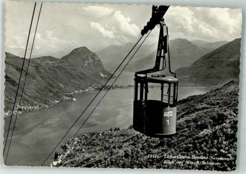 6827 Brusino Arsizio 1975 Foto AK Seilbahn Brusino-Serpiano