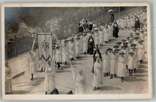 1700 Fribourg Freiburg Foto AK Prozesseion Ort lt. Fotograf