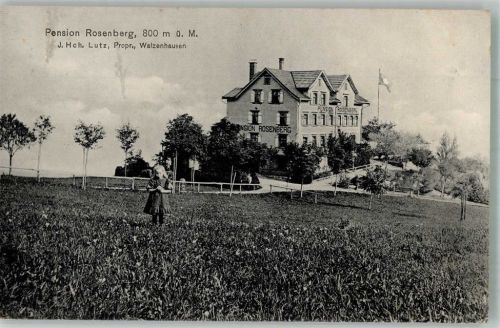 9428 Walzenhausen 1912 Foto AK Pension Rosenberg