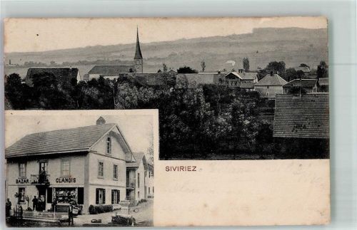 1678 Siviriez Villaranon Foto AK Feldpost Nr. 20 Poste Militaire Geschäft Kirche