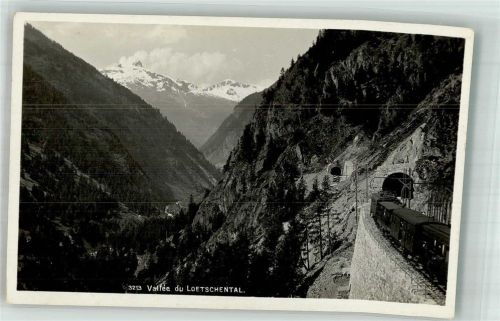 3900 Brig Foto AK Eisenbahn Lötschental