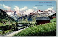 3657 Schwanden Sigriswil Foto AK Bergbahn Sernftalbahn