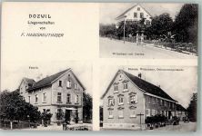 8582 Dozwil 1915 Foto AK Fabrik Büro Wohnhaus F. Habisreitinger