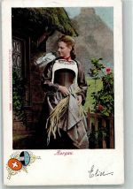 1902 Gebrauchsspuren Frau Taube Wappen