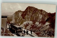 1820 Veytaux Foto AK Zahnradbahn Bahnhof Rochers de Naye