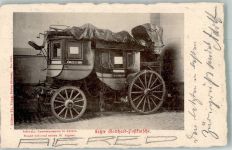 Zürich Postkurtsche letzte Gotthard Postkutsche Landesmuseum Zürich Postkutsche Schweiz 1905 Foto AK
