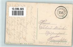Zernez Bahnhof Eisenbahn Feldpost Bataillon 156 Bahnhof Schweiz 1915 Gebrauchsspuren