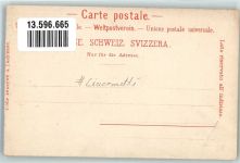 7513 Silvaplana Gebrauchsspuren sign. Liacometti Piz Margna Lithographie