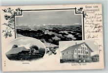 3550 Langnau im Emmental 1903 Foto AK Rafrütialp Gasthaus z. den Alpen Lüderengässli