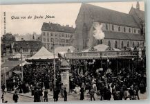 4000 Basel Bâle Foto AK Litfaßsäule Basler Messe Kirche