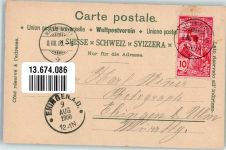 9428 Walzenhausen 1900 Lithographie Hotel Pension zum Falken